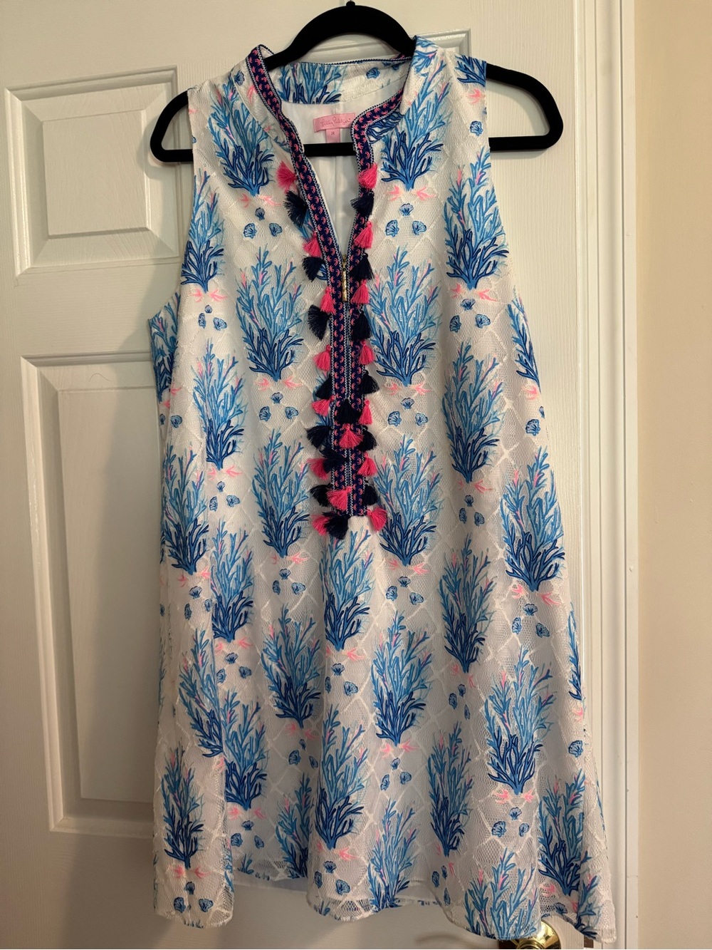 Lilly Pulitzer Jane Seaspray Gray Offshore Dress